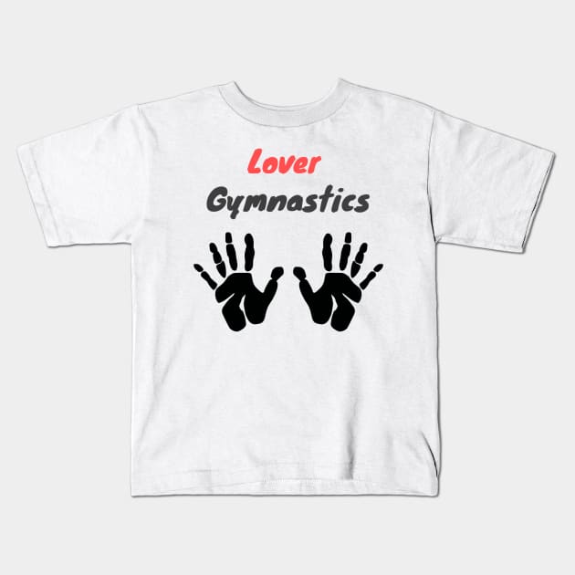 Simple Gymnastics Heart Gift for Avid Gymnasts Kids T-Shirt by HALLSHOP